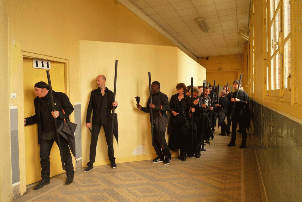 Commando au lycée d'Alembert, 2010 © Les Souffleurs Commandos Poétiques