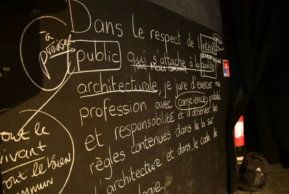 Serment de l'Ordre des architectes © GK Collective