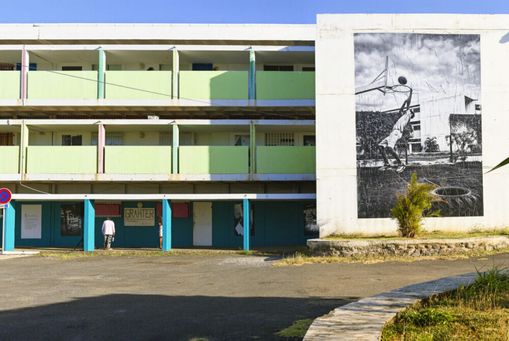 Façade de l'école Damase Legros © Métamorphoses Urbaines