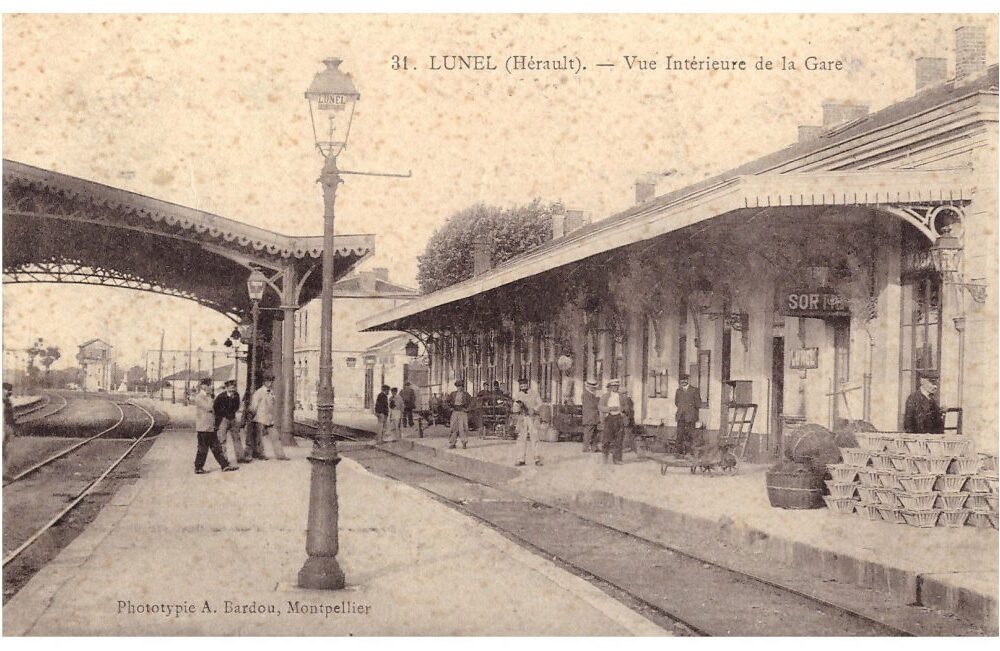 La gare de Lunel : une histoire à écrire et à mettre en valeur © Carte postale d’archive